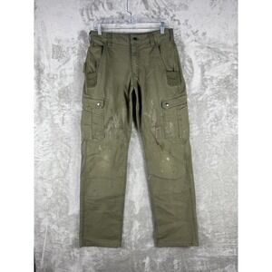 Carhartt Pants Green Ripstop Cargo Relaxed Fit Rugged Flex Work FR Mens 30x30